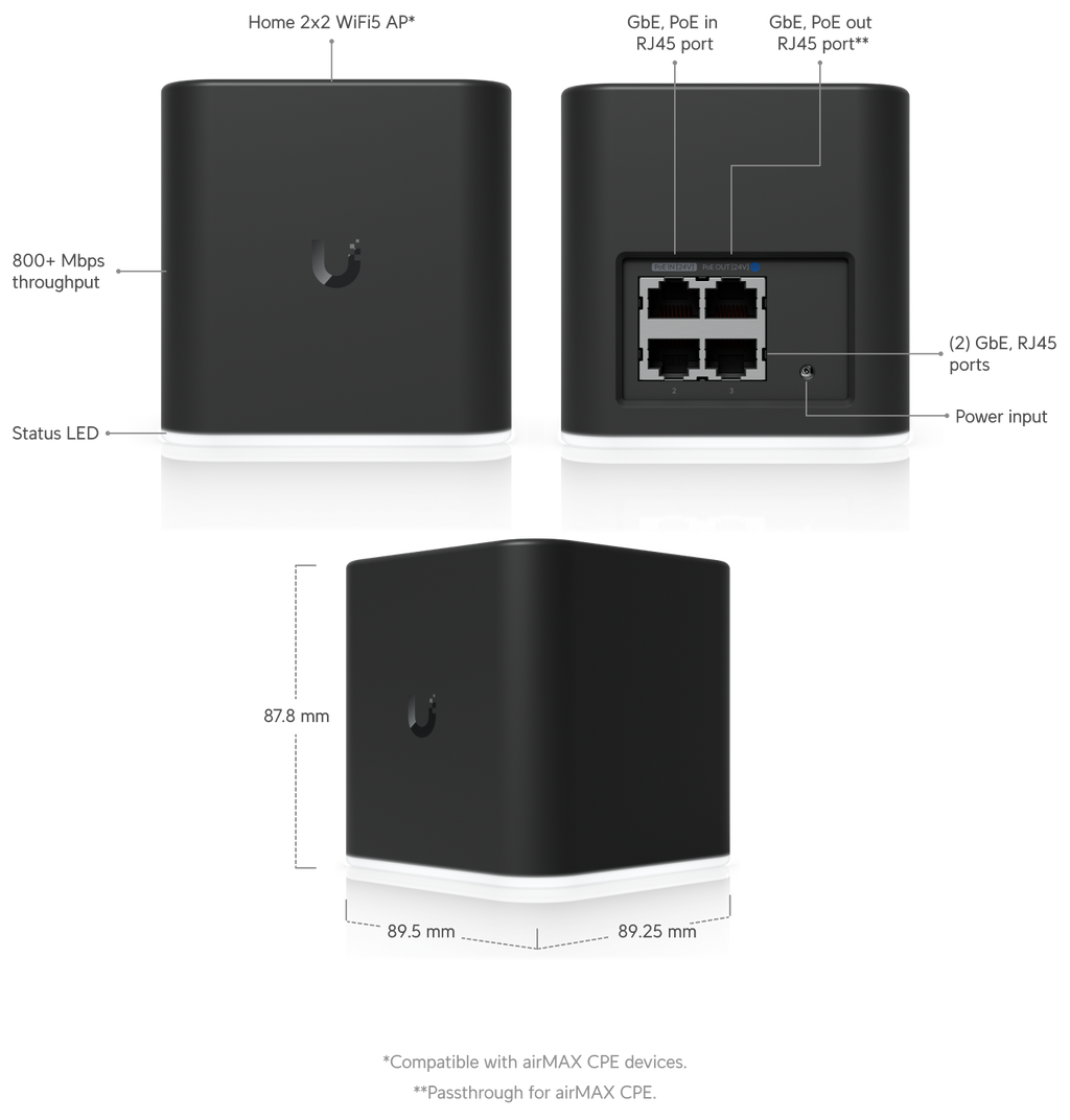 Ubiquiti ACB-AC | airCube Home WiFi AP – Default Title