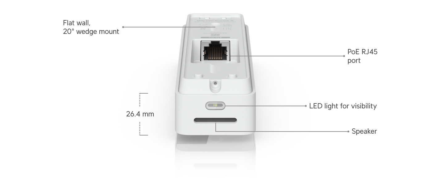 Ubiquiti UVC-DOORBELL-LITE | Doorbell Lite | 5MP | IPX5 | PoE – White