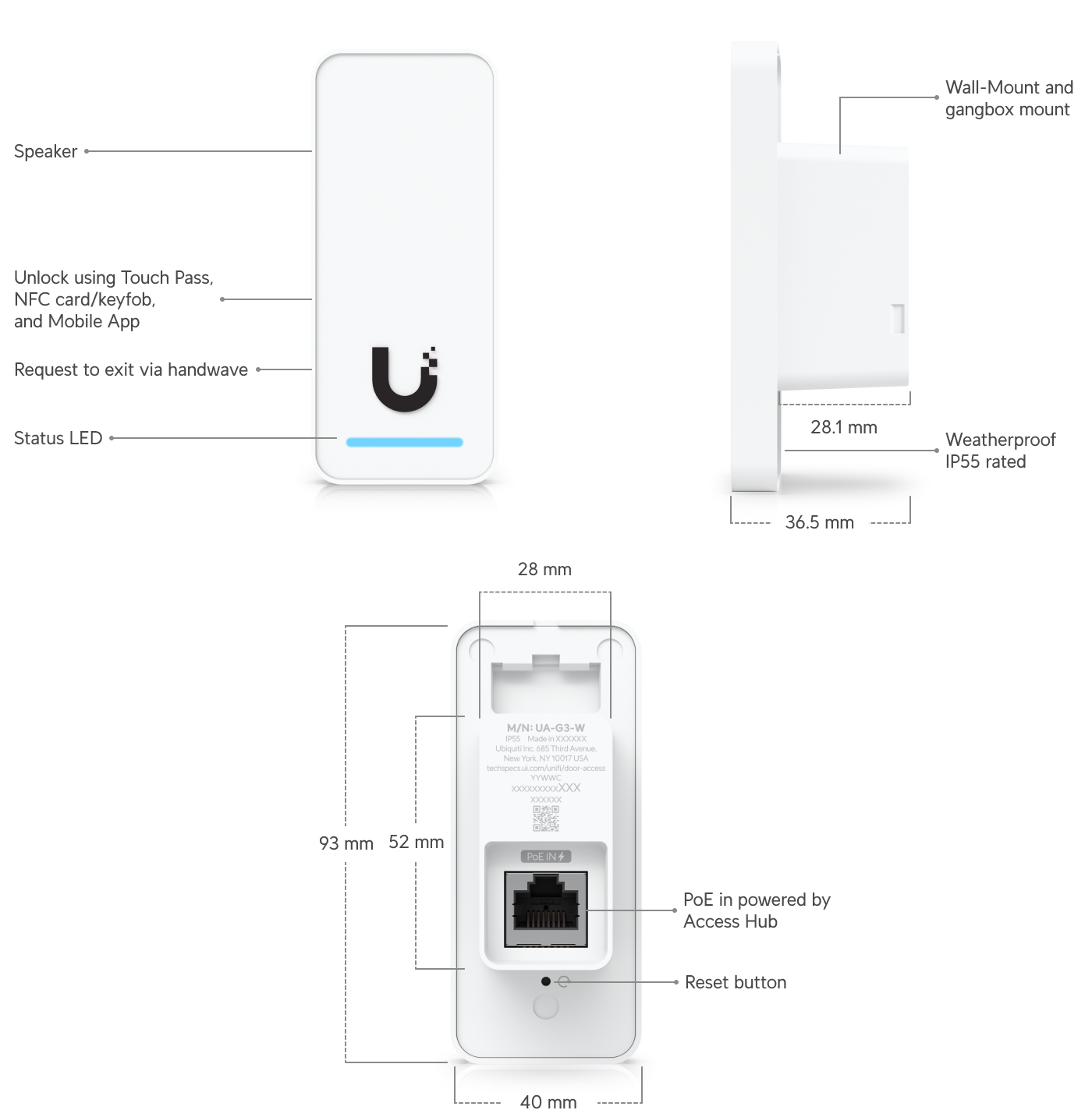 Ubiquiti UA-G3-SK-PRO | UniFi Access Starter Kit G3 Pro – Default Title