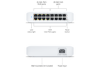 Ubiquiti USW-LITE-16-POE | UniFi Lite 16 PoE Switch | 16 Gbps Switch – Default Title