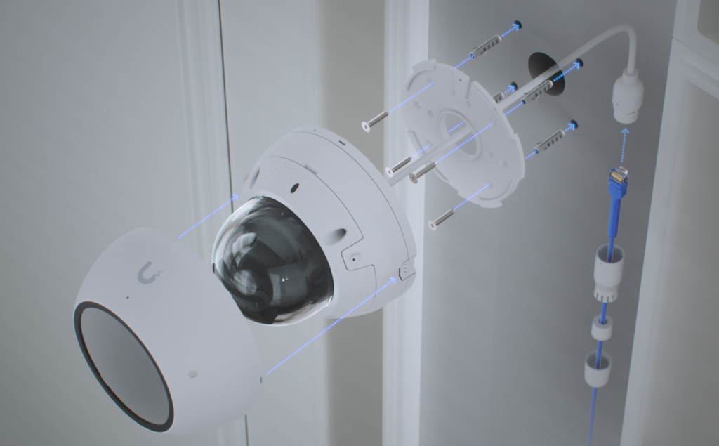 Ubiquiti UVC-AI-DOME | AI Dome Camera | 4K | IP66 | PoE – White