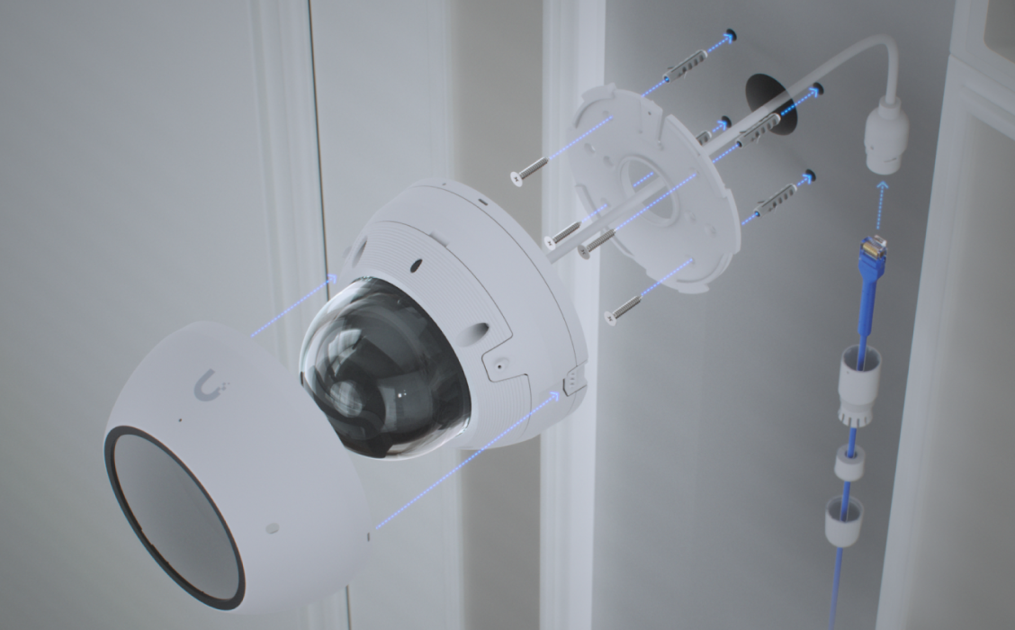 Ubiquiti UVC-AI-DOME | AI Dome Camera | 4K | IP66 | PoE – White