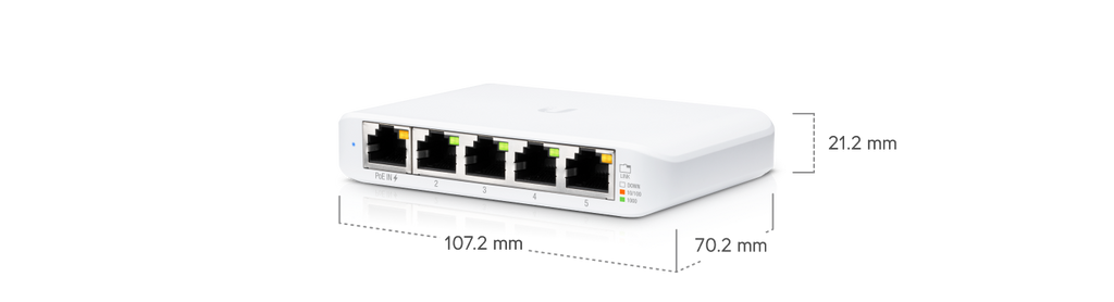 Ubiquiti USW-FLEX-MINI | UniFi Switch Flex Mini | 5 Gbps Switch – Default Title