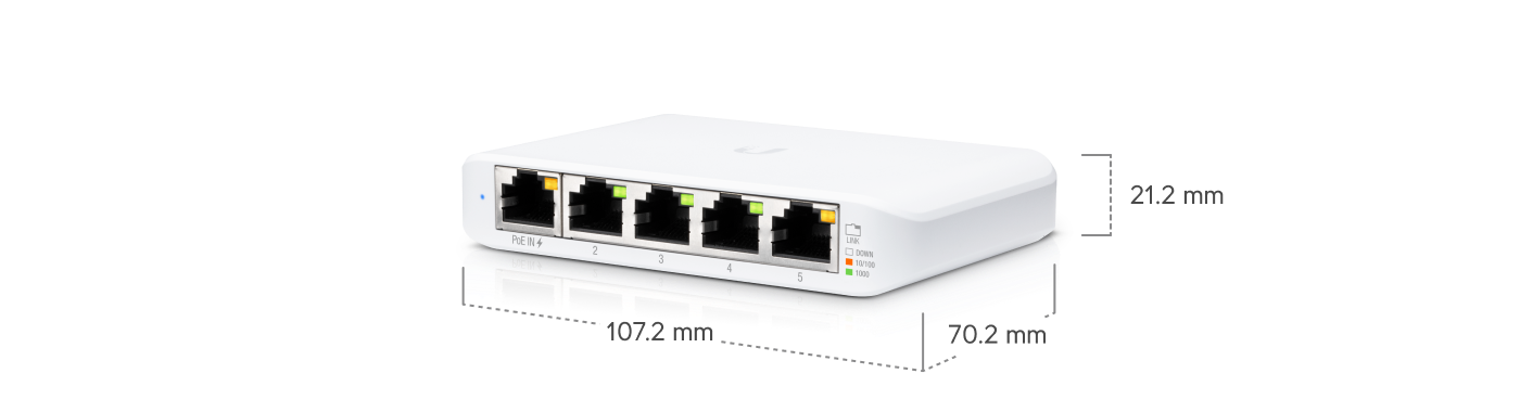 Ubiquiti USW-FLEX-MINI | UniFi Switch Flex Mini | 5 Gbps Switch – Default Title