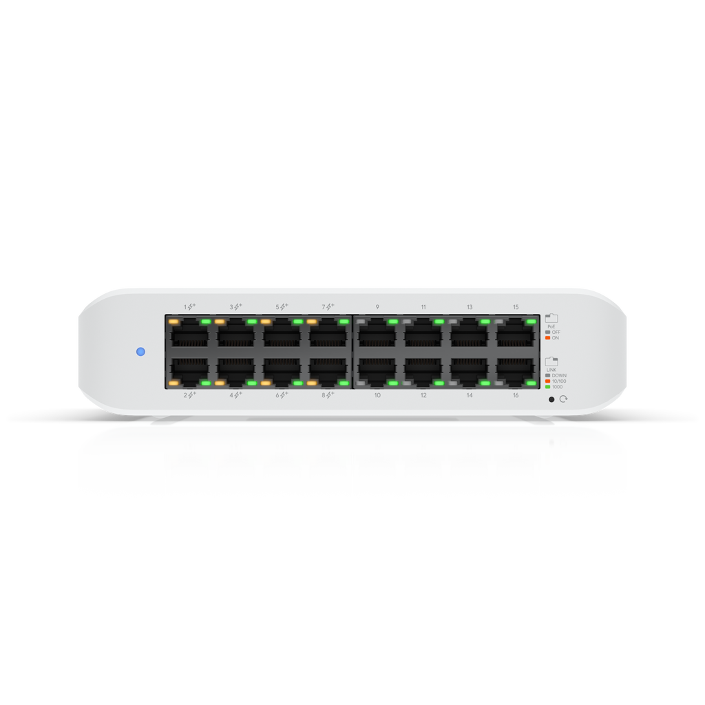 Ubiquiti USW-LITE-16-POE | UniFi Lite 16 PoE Switch | 16 Gbps Switch – Default Title