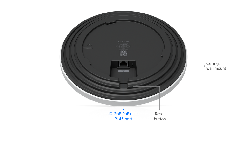 Ubiquiti U7-PRO-XGS | UniFi U7 Pro XGS | WiFi 7 | 10 GbE | PoE++ – Black