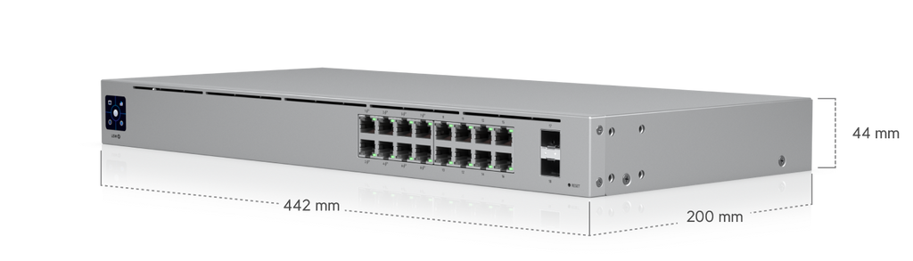 Ubiquiti USW-16-POE | UniFi Switch 16 PoE | 18 Gbps Switch – Default Title