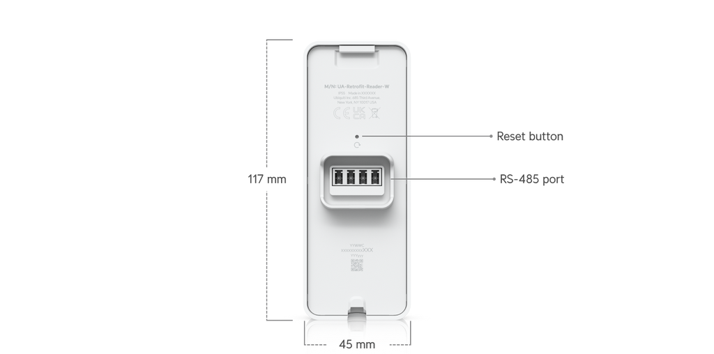 Ubiquiti UA-RETROFIT-READER | UniFi Retrofit Reader – White