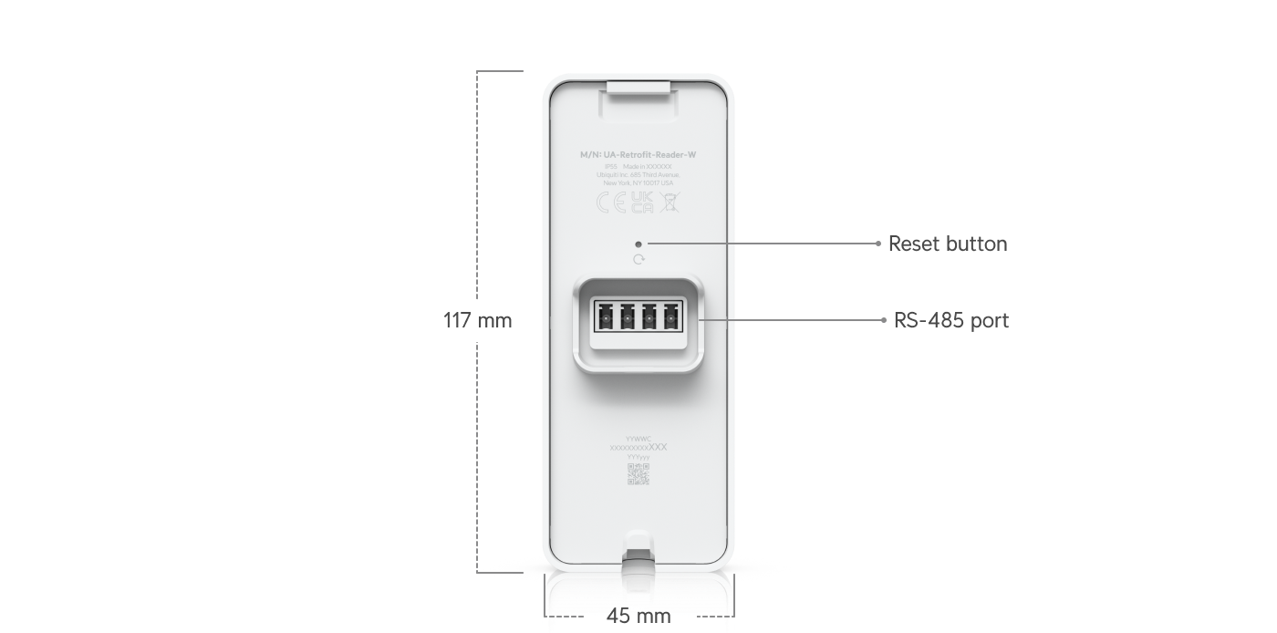 Ubiquiti UA-RETROFIT-READER | UniFi Retrofit Reader – White