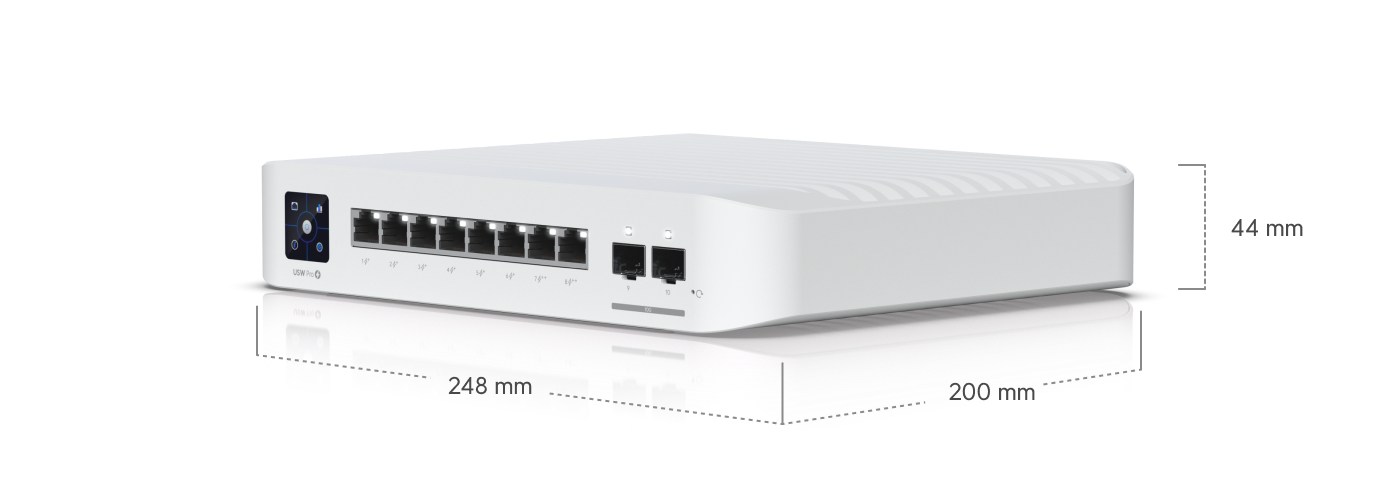 Ubiquiti USW-PRO-8-POE | UniFi Switch Pro 8 PoE | 28 Gbps Switch – Default Title