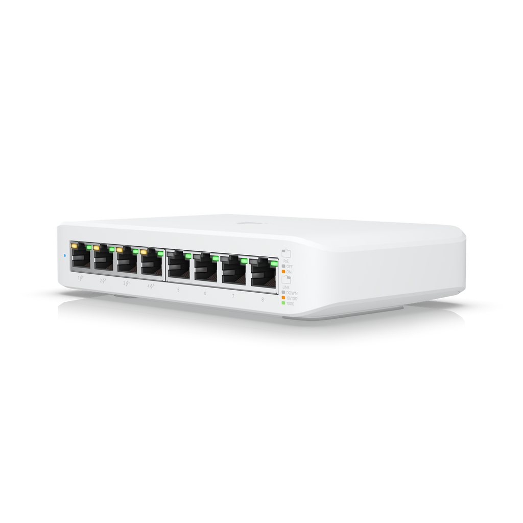 Ubiquiti USW-LITE-8-POE | UniFi Lite 8 PoE Switch | 8 Gbps Switch – Default Title