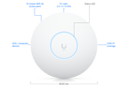 Ubiquiti U6-ENTERPRISE | UniFi 6 Enterprise | WiFi 6E | 2.5 GbE | PoE+ – Default Title