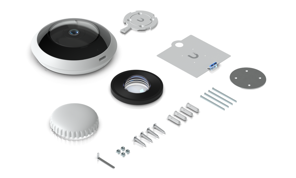 Ubiquiti UVC-AI-360 | AI 360 Camera | 2K | IPX4 (While Covered) | PoE – White