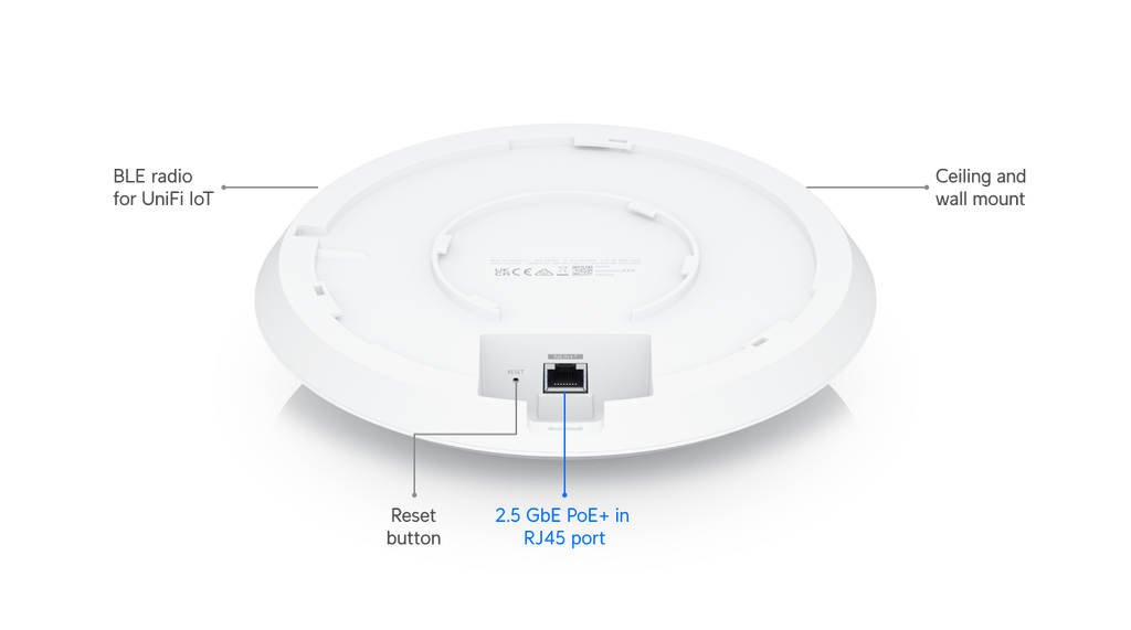 Ubiquiti U6-ENTERPRISE | UniFi 6 Enterprise | WiFi 6E | 2.5 GbE | PoE+ – Default Title