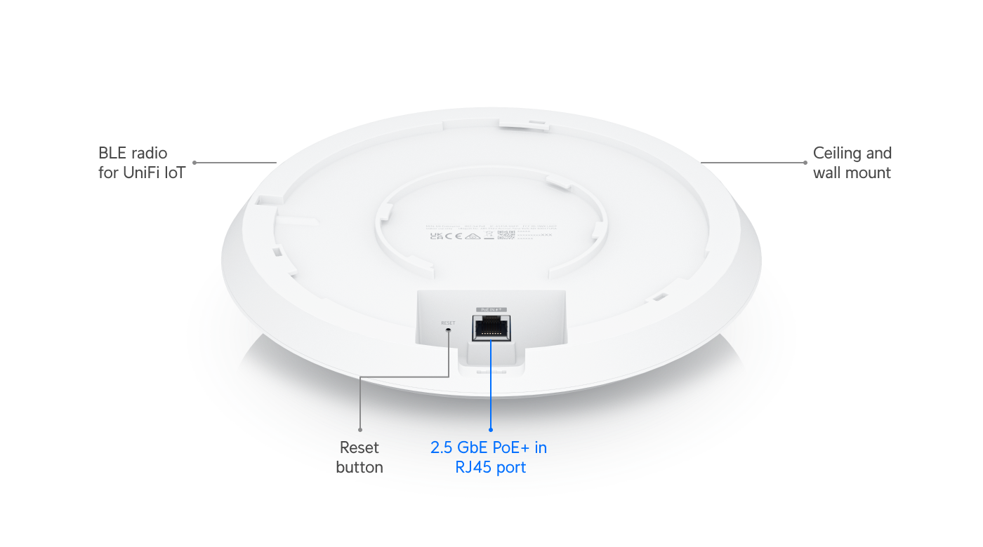 Ubiquiti U6-ENTERPRISE | UniFi 6 Enterprise | WiFi 6E | 2.5 GbE | PoE+ – Default Title