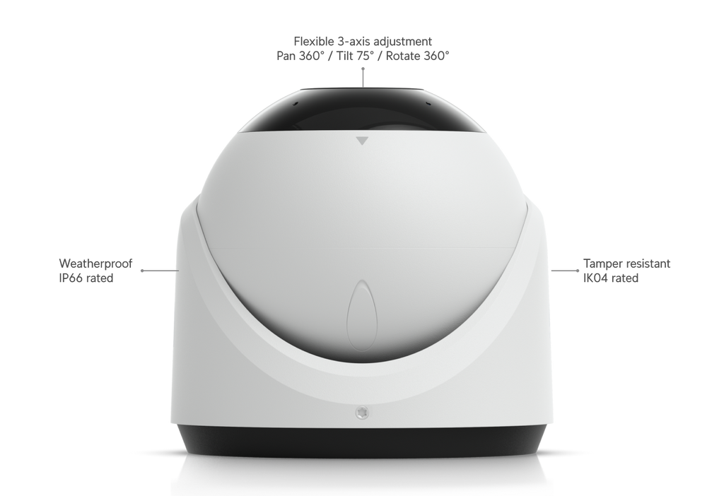Ubiquiti UVC-G6-TURRET | G6 Turret Camera | 4K | IP66 | PoE – White