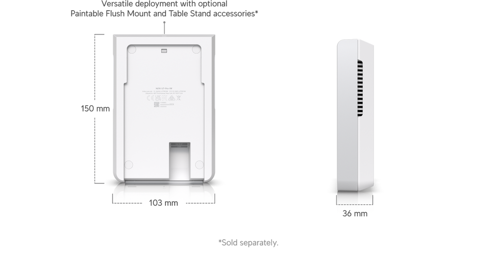 Ubiquiti U7-PRO-WALL | UniFi U7 Pro Wall | WiFi 7 | 2.5 GbE | PoE+ – Default Title