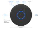 Ubiquiti U7-PRO-XGS | UniFi U7 Pro XGS | WiFi 7 | 10 GbE | PoE++ – Black
