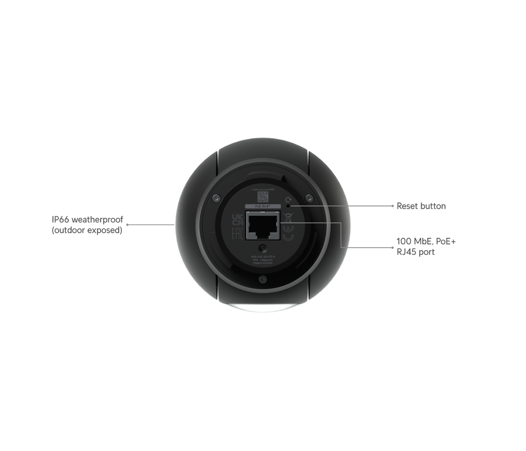 Ubiquiti UVC-G5-PTZ | G5 PTZ Camera | 2K | IP66 | 2x Optical – Black