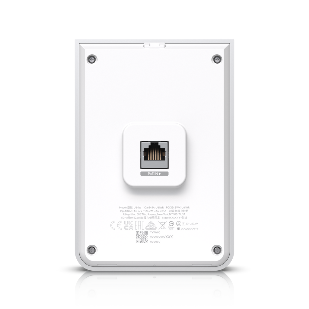 Ubiquiti U6-IW | UniFi 6 In‑Wall | WiFi 6 | GbE | PoE – Default Title