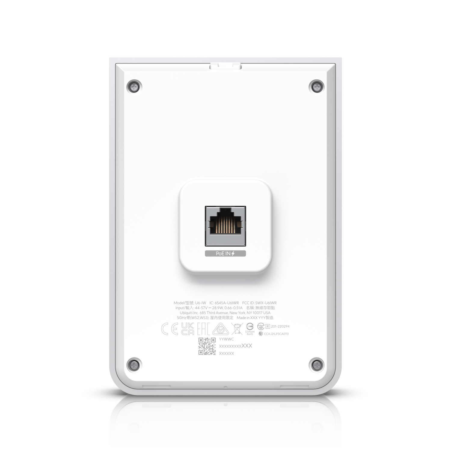 Ubiquiti U6-IW | UniFi 6 In‑Wall | WiFi 6 | GbE | PoE – Default Title