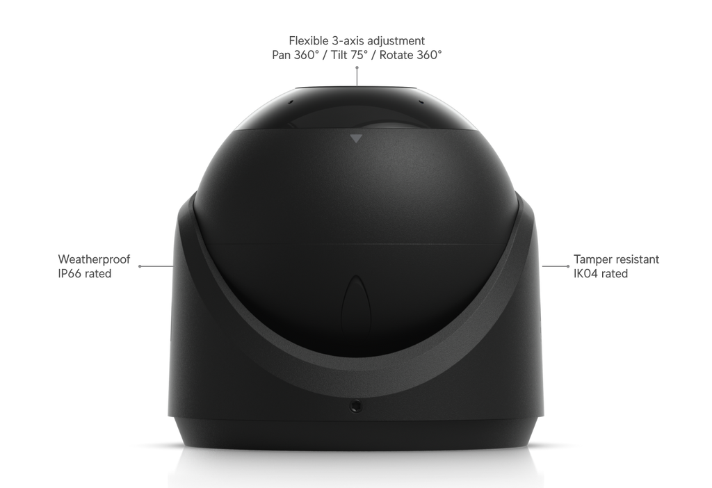 Ubiquiti UVC-G6-TURRET | G6 Turret Camera | 4K | IP66 | PoE – White