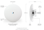 Ubiquiti NBE-2AC-13 | airMAX NanoBeam 2AC – 13 dBi