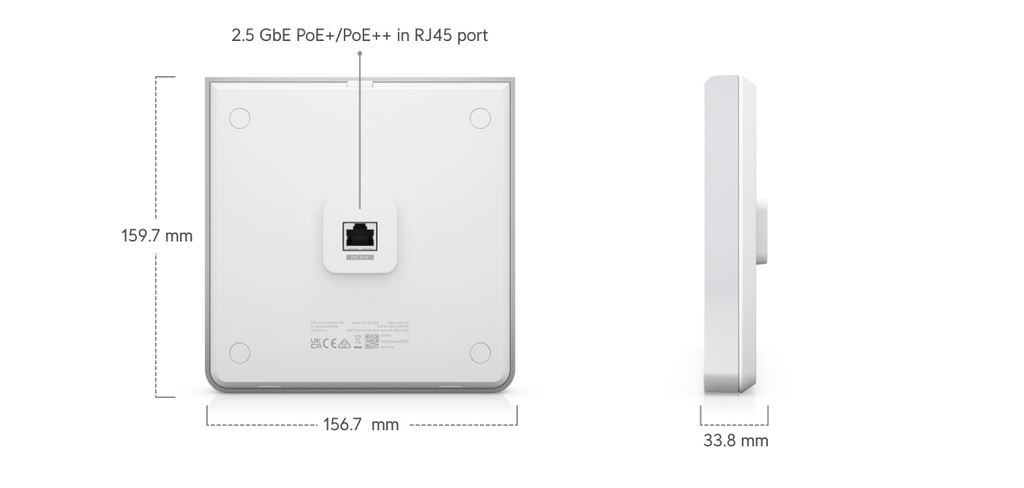 Ubiquiti U6-ENTERPRISE-IW | UniFi 6 Enterprise In‑Wall | WiFi 6E… – Default Title
