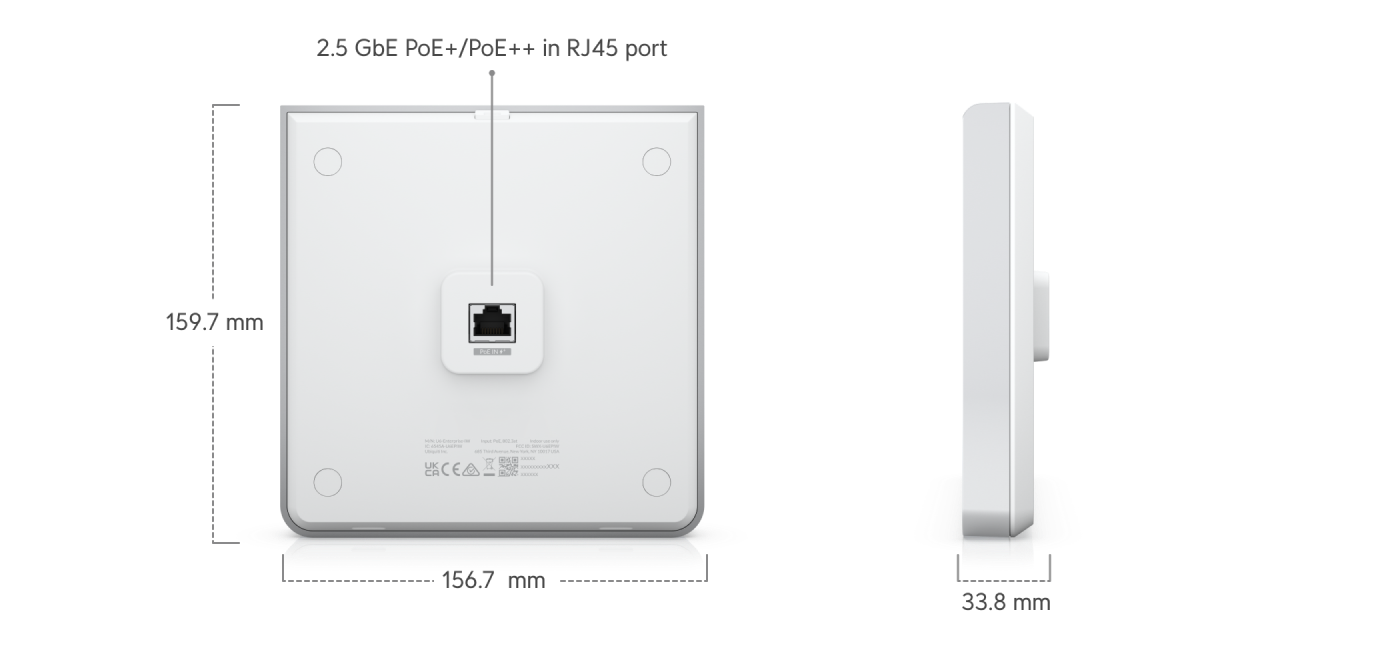 Ubiquiti U6-ENTERPRISE-IW | UniFi 6 Enterprise In‑Wall | WiFi 6E… – Default Title
