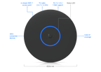Ubiquiti U7-PRO-XG | UniFi U7 Pro XG | WiFi 7 | 10 GbE | PoE+ – Black