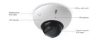 Ubiquiti UVC-G6-DOME | G6 Dome Camera | 4K | IP66 | PoE – White