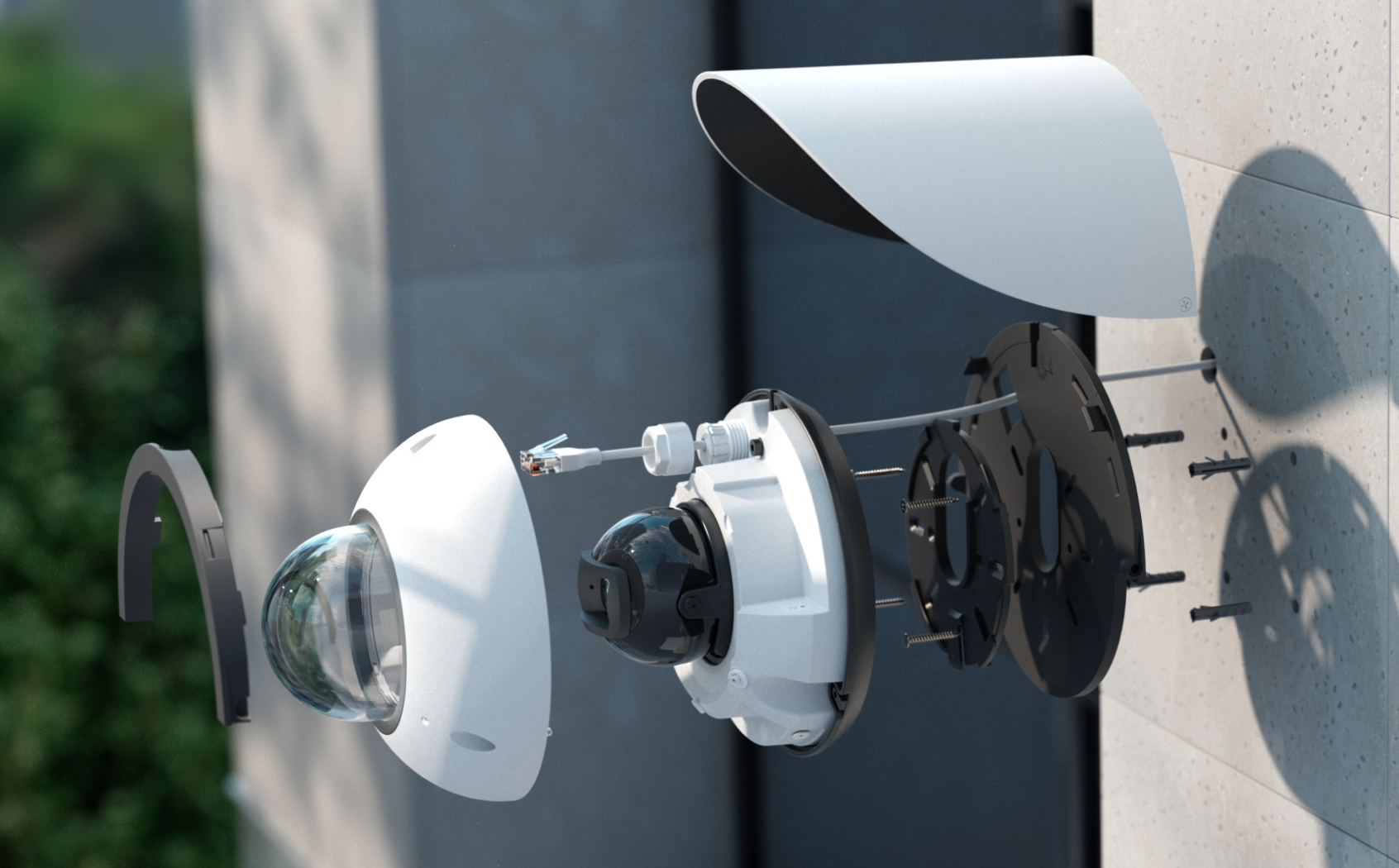 Ubiquiti UACC-G6-DOME-WS | G6 Dome Wall Spacer – White
