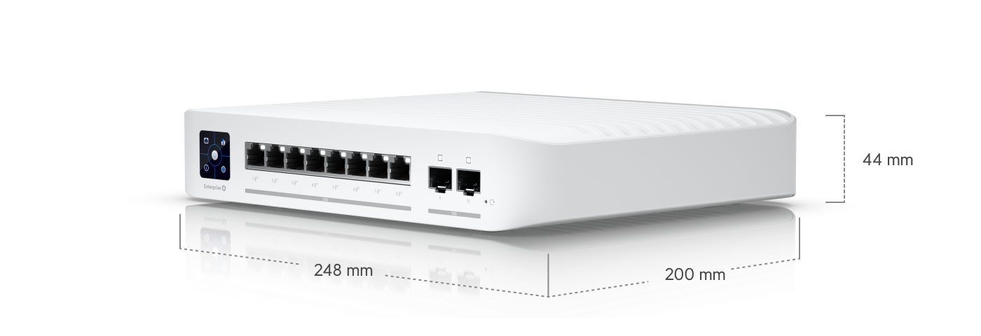 Ubiquiti USW-ENT-8-POE | UniFi Enterprise 8 PoE | 40 Gbps Switch – Default Title