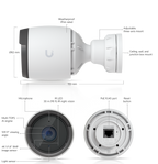 Ubiquiti UVC-G6-BULLET | G6 Bullet Camera | 4K | IP66 | PoE – White