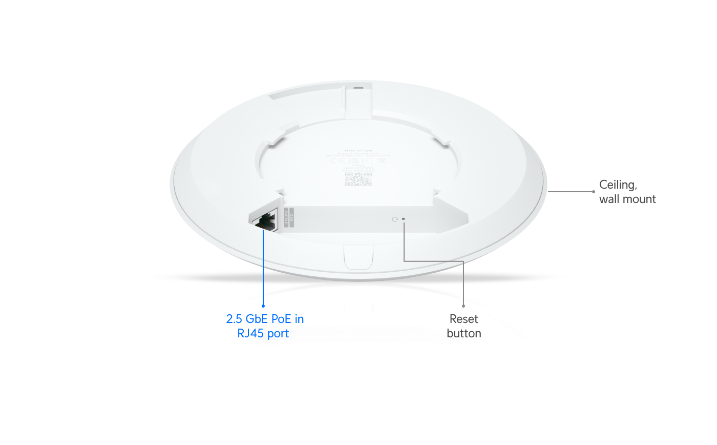 Ubiquiti U7-LITE | UniFi U7 Lite | WIFi 7 | 2.5 GbE | PoE – Default Title