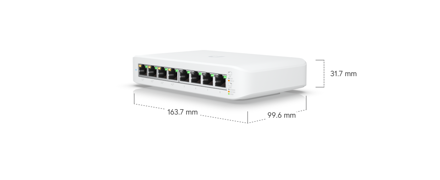 Ubiquiti USW-LITE-8-POE | UniFi Lite 8 PoE Switch | 8 Gbps Switch – Default Title