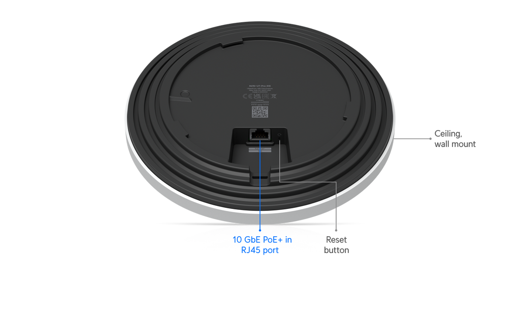 Ubiquiti U7-PRO-XG | UniFi U7 Pro XG | WiFi 7 | 10 GbE | PoE+ – Black