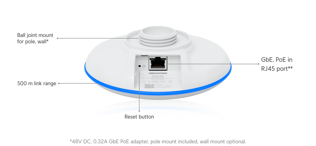 Ubiquiti UBB | UniFi Building‑to‑Building Bridge – Default Title