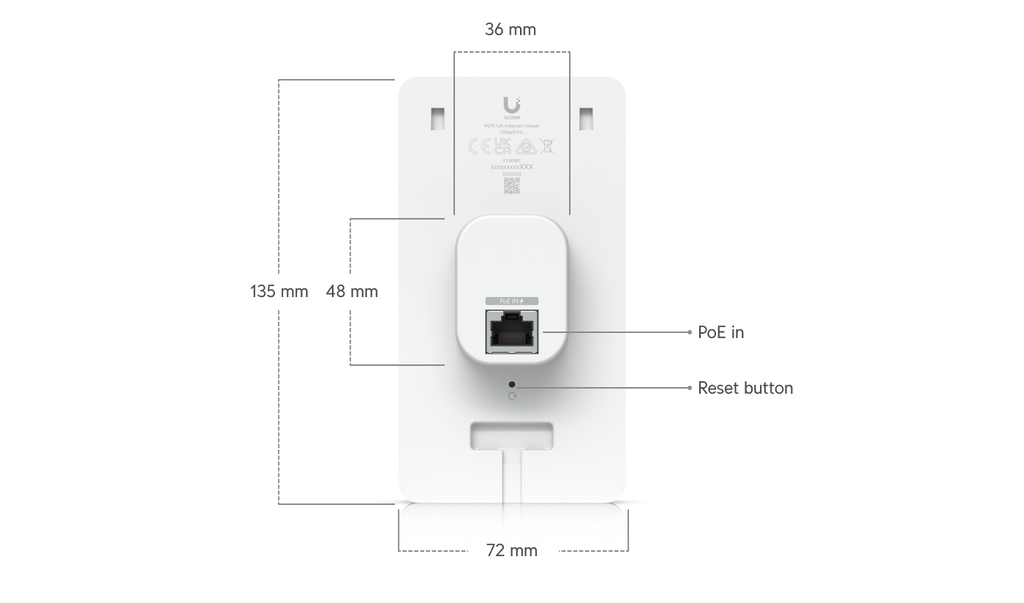 Ubiquiti UA-INTERCOM | UniFi Access Intercom – 3‑inch
